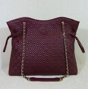 Tory Burch Quilted Slouchy Tote